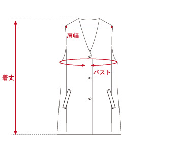 ベストのサイズ測定方法